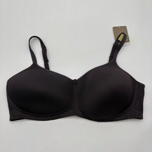 Amoena Mara SB Dark Grey Non-Wired Pocketed Mastectomy T-Shirt Bra 44C 44023 NEW